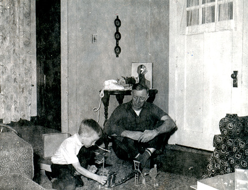Joe Connolly with Dad