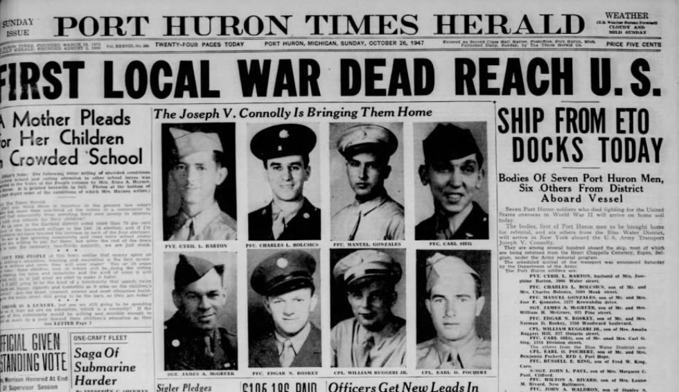 WWII Dead Brought Back to the United States